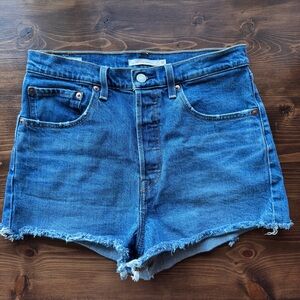 Levi's Ribcage Denim Shorts